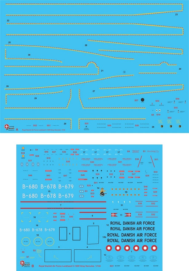 Lima November LN144-D02 1:144 Royal Danish Air Force Lockheed C-130H Hercules Grey scheme