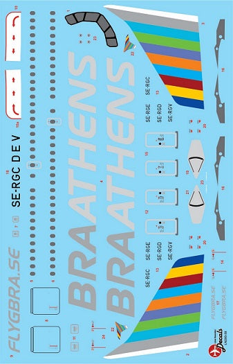 Lima November LN200-58 1:200 Braathens Airbus A319