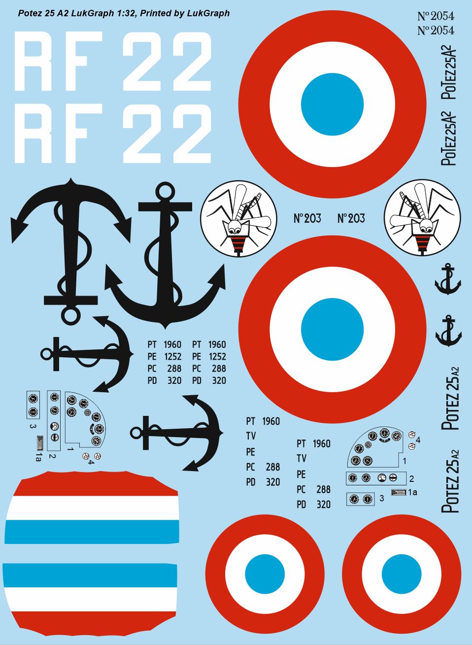 Lukgraph 3246 1:32 Potez 25 A2 in French Service (2 Schemes) Resin Kit