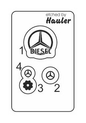 MAC Distribution 72134 1:72 M.B. G3 Kfz.62 'Deutsche Reichsbahn' resin parts (water tank) and a small p/e fret included