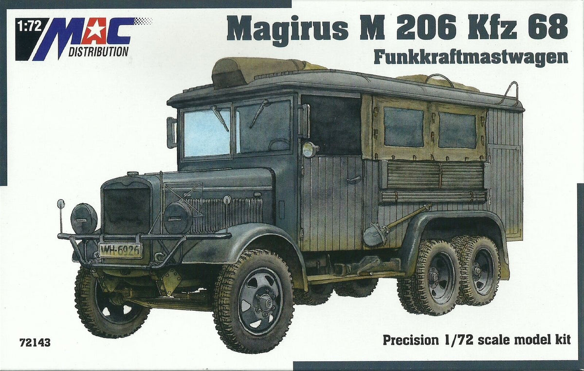 MAC Distribution 72143 1:72 Magirus M 206 Kfz.68 Funkkraftmasterwagen