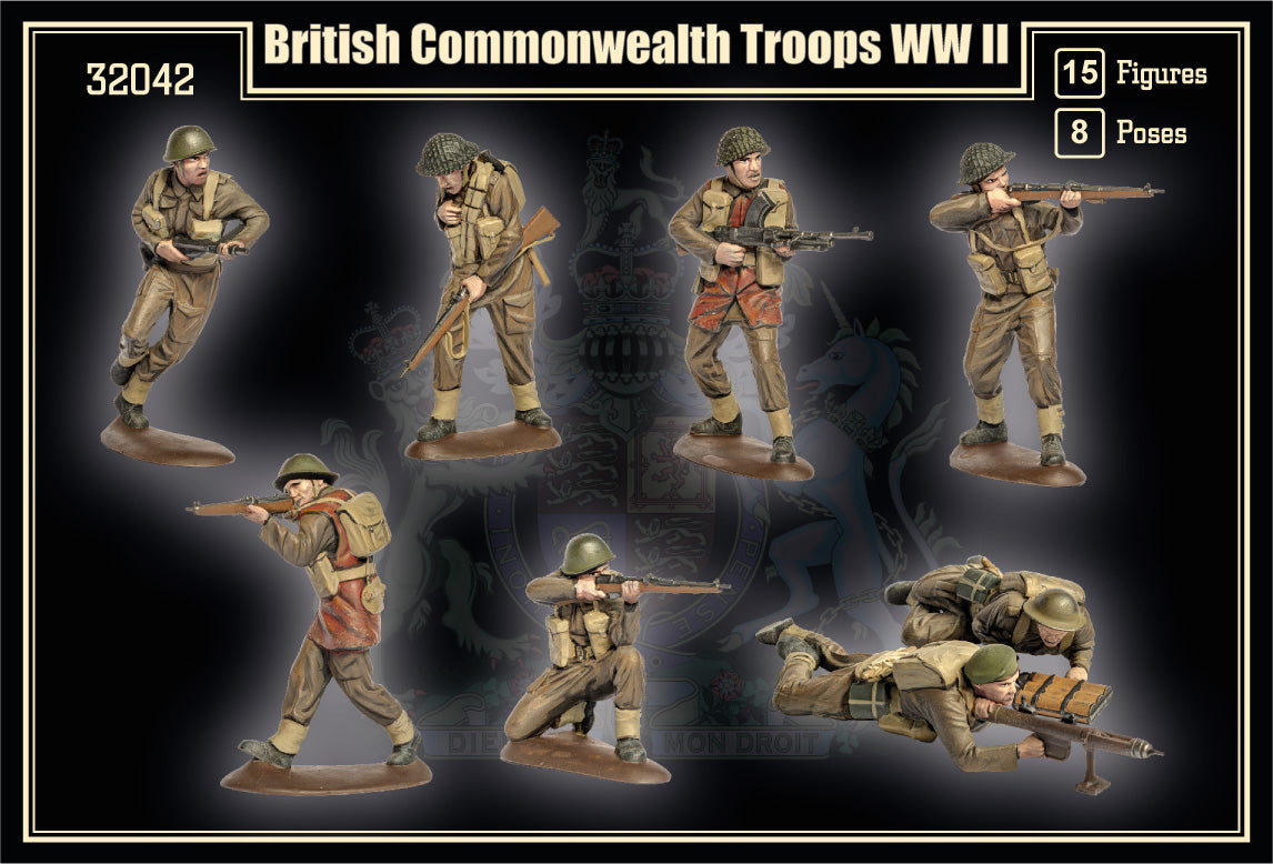 Mars 32042 1:32 WWII British Commonwealth Troops
