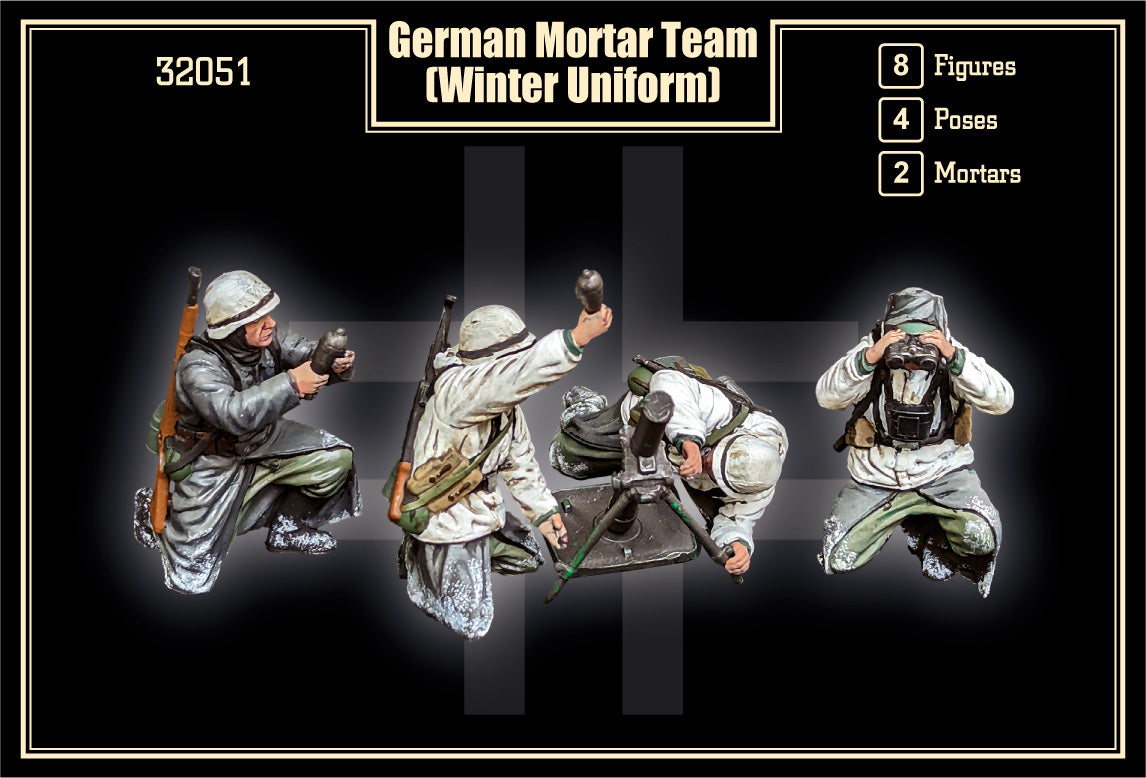 Mars 32051 1:32 German Mortar Team in Winter Uniforms (WWII)