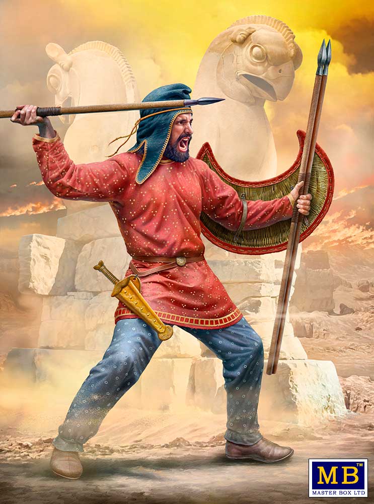 Master Box MB32021 1:32 Greco-Persian Wars Series. Armed Warrior (Takabara)