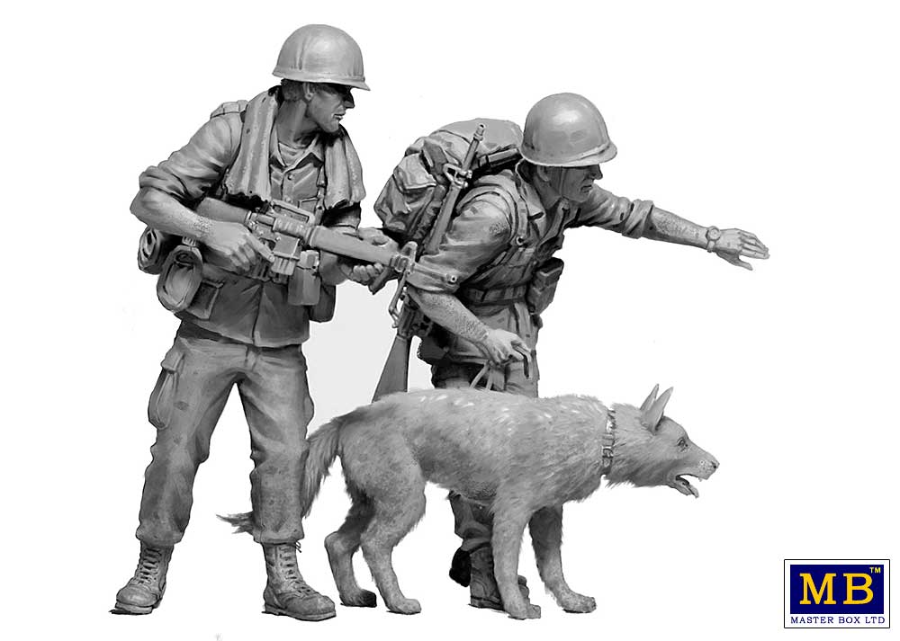 Master Box MB35238 1:35 Dog Patrol, Vietnam War Series