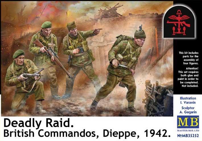 Master Box MB35252 1:35 Deadly Raid, British Commandos Dieppe 1942