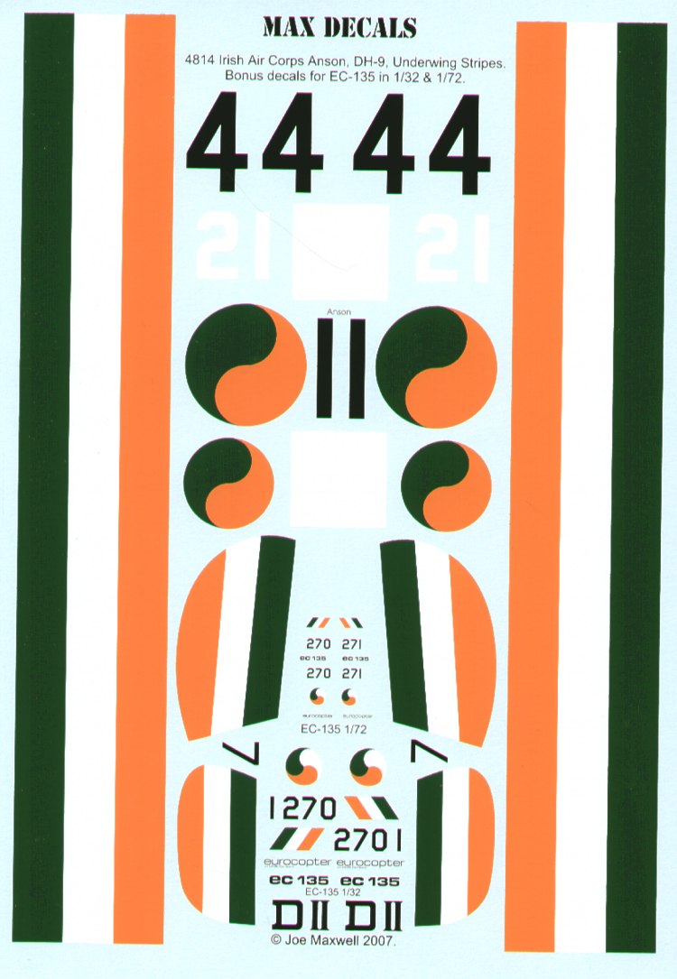 Max 4814 1:48 Irish Air Corps Selection