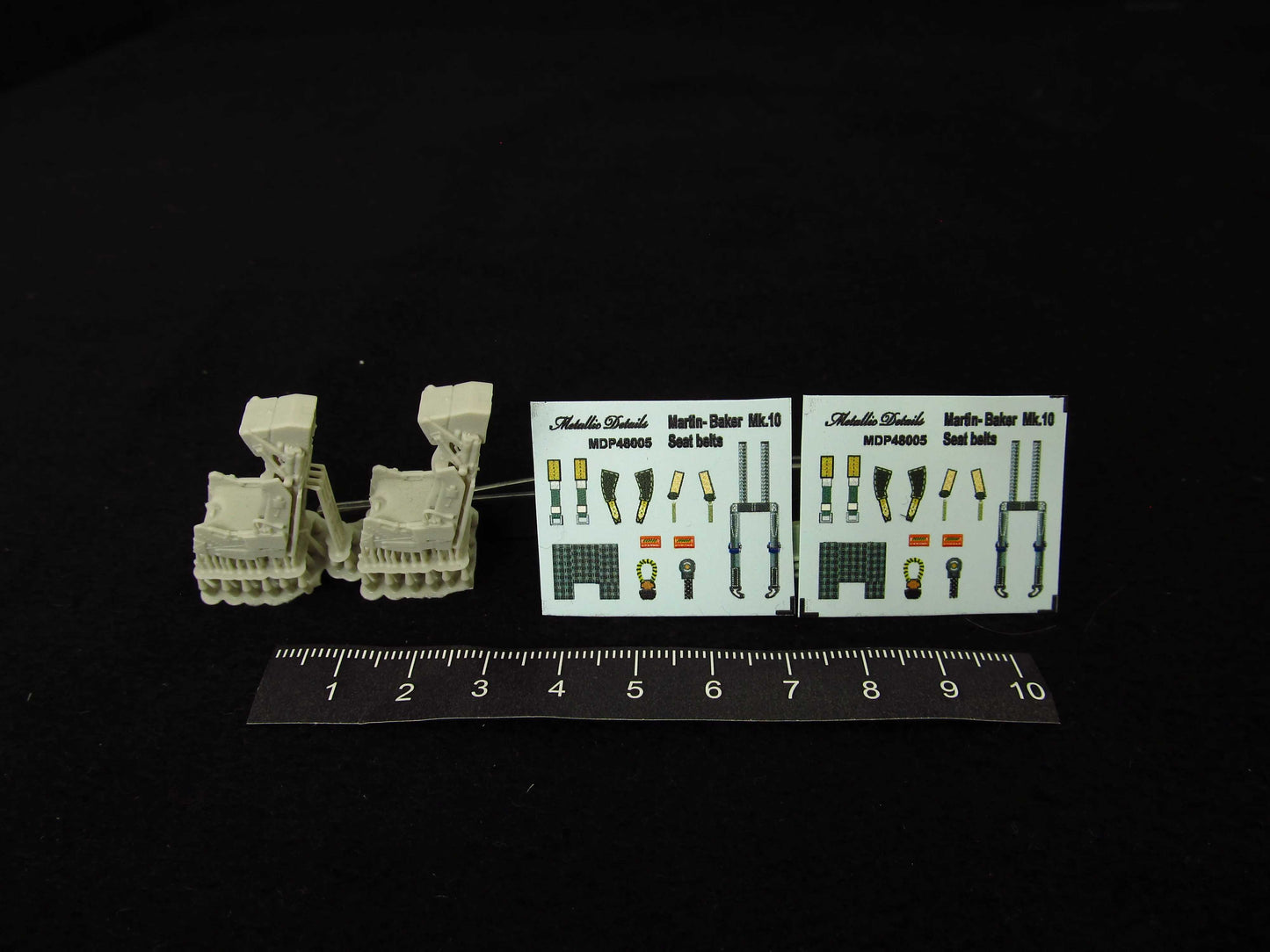 Metallic Details MDR48261 1:48 Ejection seat F16F Dassault Rafale x 2 with seatbelts (3d-printed)