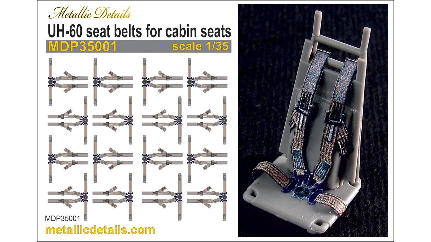 Metallic Details MDP35001 1:35 Sikorsky UH-60 seat belts for cabin seats