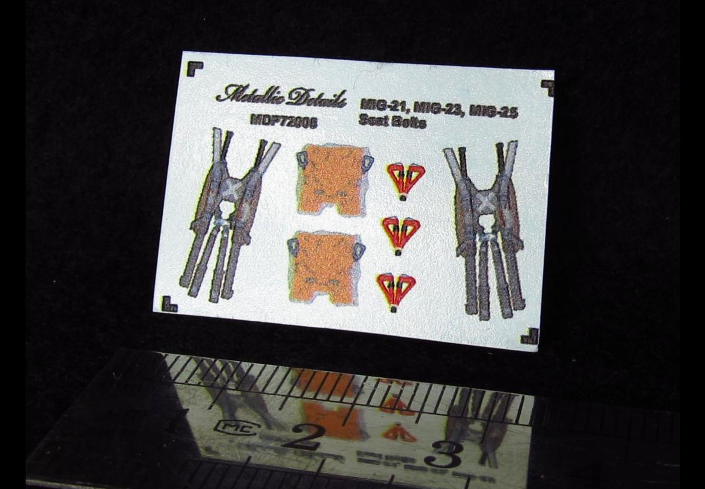 Metallic Details MDP72008 1:72 Mikoyan MiG-21, MiG-23, MiG-25 seat belts
