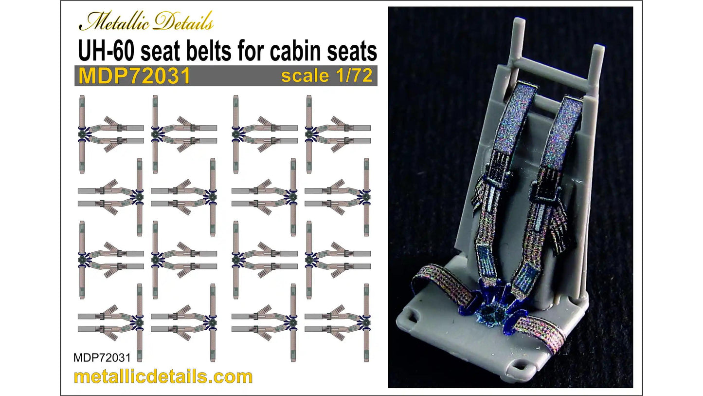Metallic Details MDP72031 1:72 Sikorsky UH-60 seat belts for cabin seats
