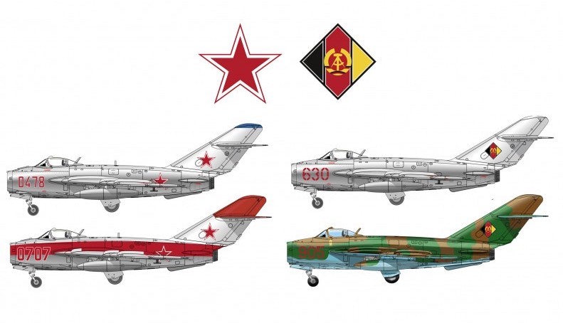 AMMO MIG8508 1:48 Mikoyan MIG-17F Fresco C (MiG-17F U.S.S.R. Air Force, LIM-5 East Germany Air Force)