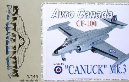 Miniwing 057 1:144 Avro-Canada CF-100 'CANUCK' Mk.3