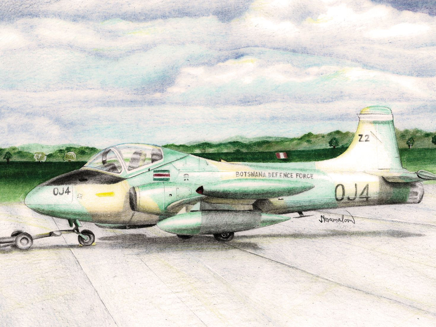Miniwing-Plastic 322 1:144 BAC Strikemaster with decals for Botswana, Sudan and Kuwait