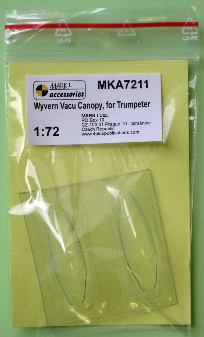 Mark I Models MKA7211 1:72 Westland Wyvern S.4 vacu canopy (2pcs)