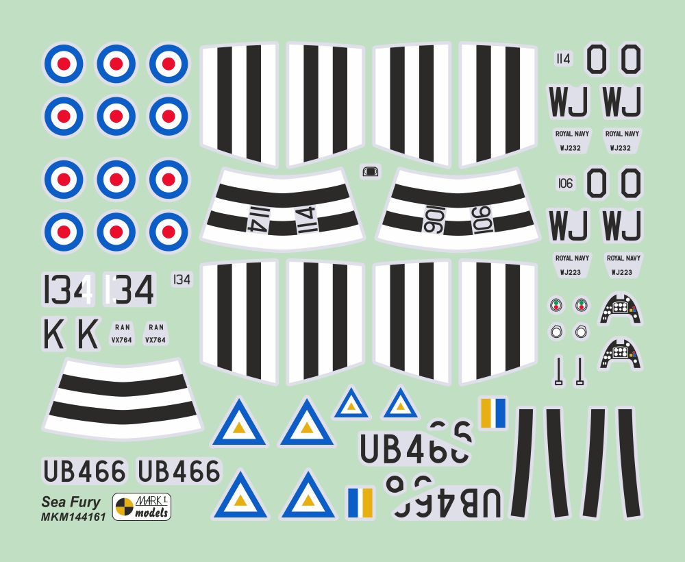 Mark I Models MKM144161 1:144 Hawker Sea Fury FB.11 'Far East' (2in1)
