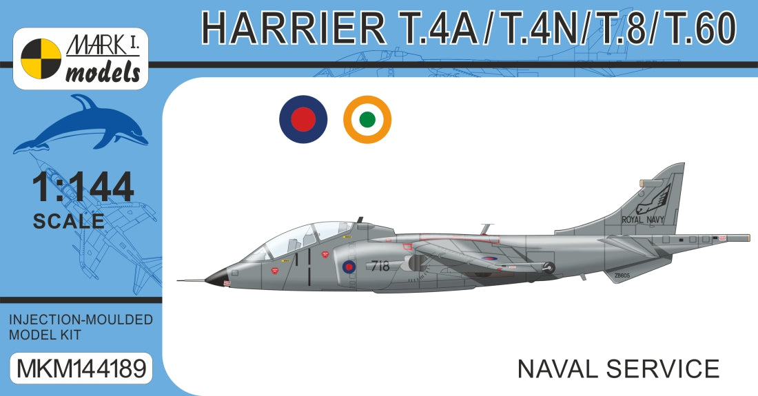 Mark I Models MKM144189 1:144 BAe Harrier T.4N/T.8/T.60 'Naval Service'
