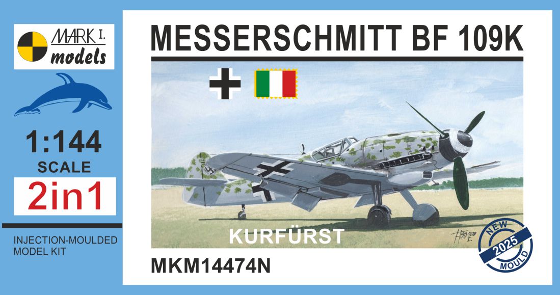 Mark I Models MKM14474N 1:144 Messerschmitt Bf-109K-4 'Kurfürst' 2in1