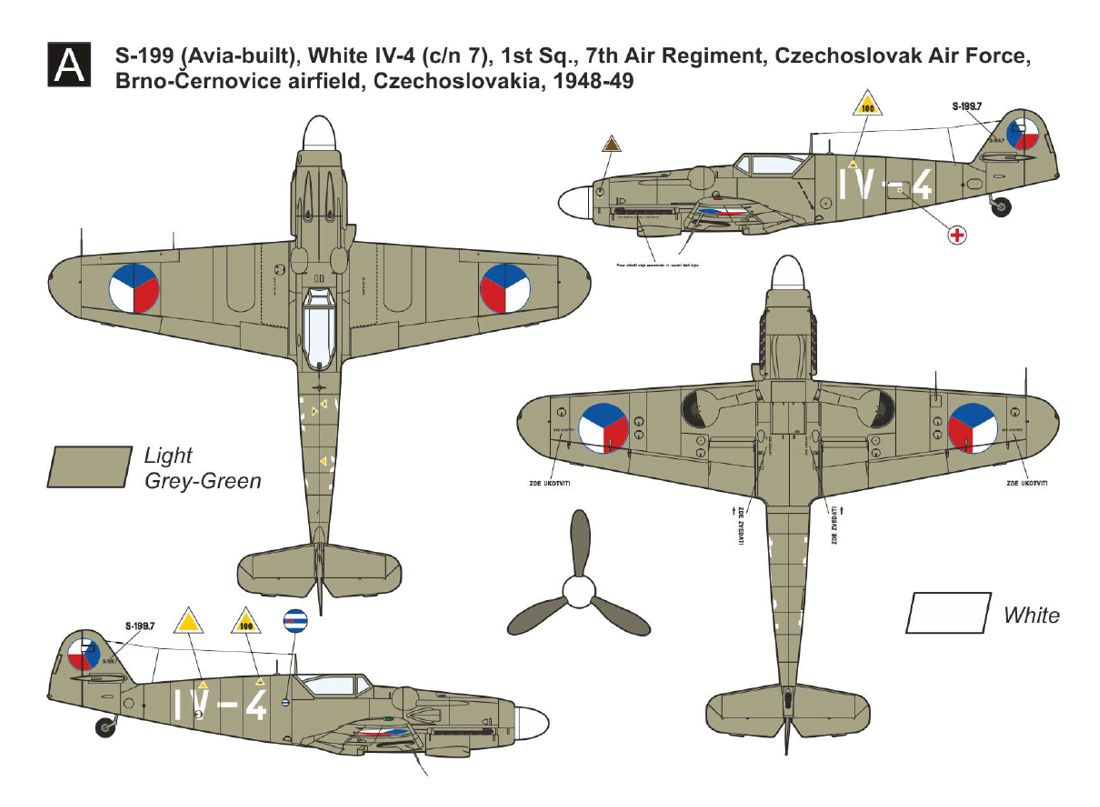 Mark I Models MKM14476 1:144 Avia S-199 'Erla Canopy' (2in1) 2in1 (two kits included)