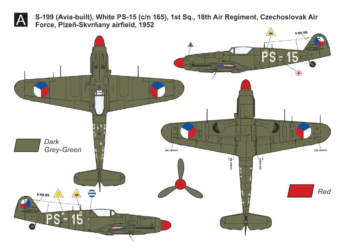 Mark I Models MKM14477 1:144 Avia S-199 'Bubble Canopy' (2in1) (two kits included)