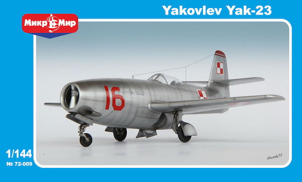 Mikro-Mir 144-009 1:144 Yakovlev Yak-23 Soviet fighter