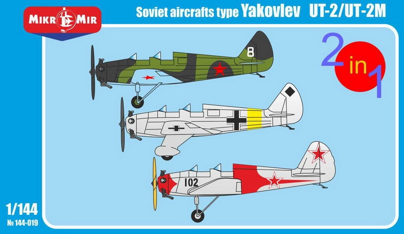 Mikro-Mir 144-019 1:144 Yakovlev UT-2/UT-2M