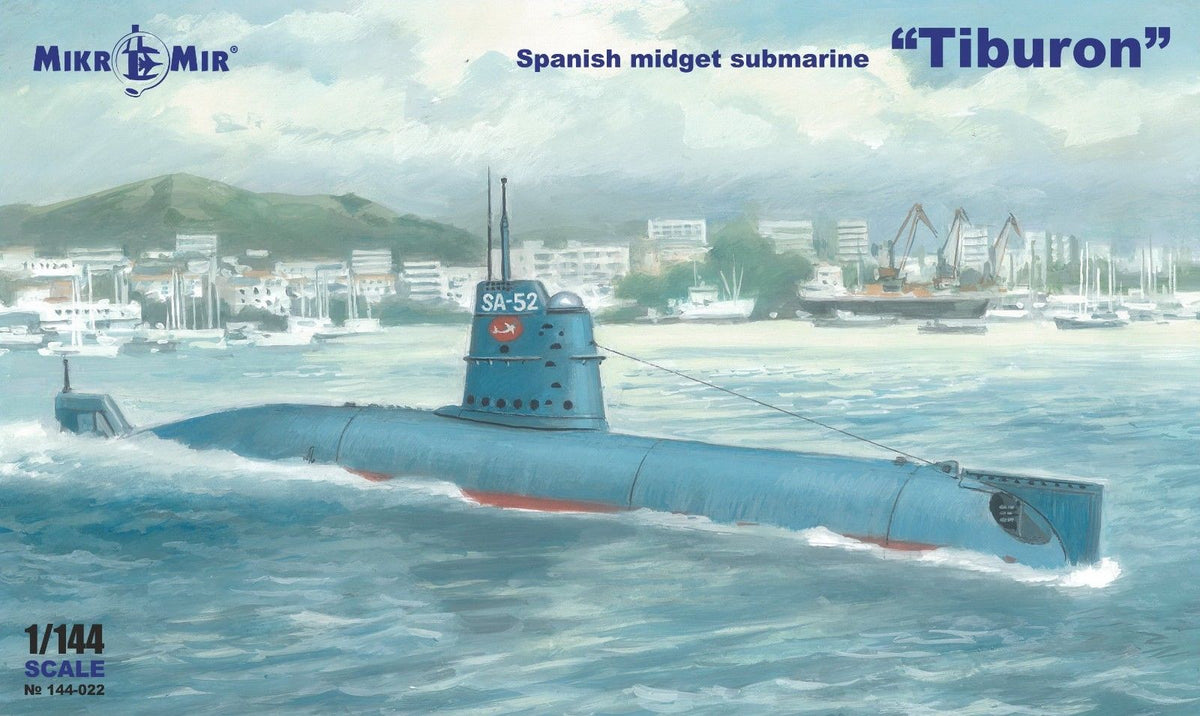 Mikro-Mir 144-022 1:144 Tiburon Spanish Midget Submarine