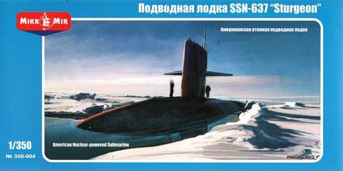 Mikro-Mir 350-04 1:350 U.S. Nuclear-Powered Submarine SSN-637 'Sturgeon'