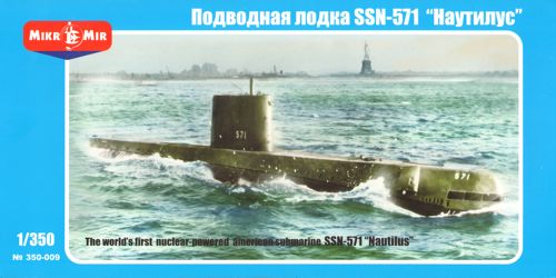 Mikro-Mir 350-09 1:350 SSN-571 'Nautilus' U.S. nuclear submarine