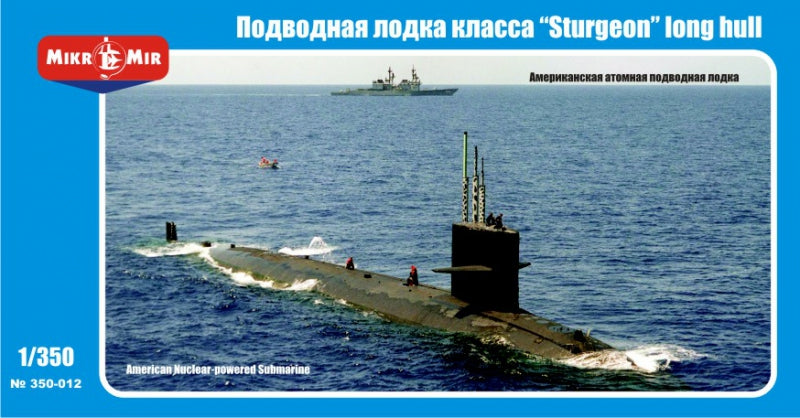 Mikro-Mir 350-12 1:350 U.S. nuclear-powered submarine 'Sturgeon' class long hull