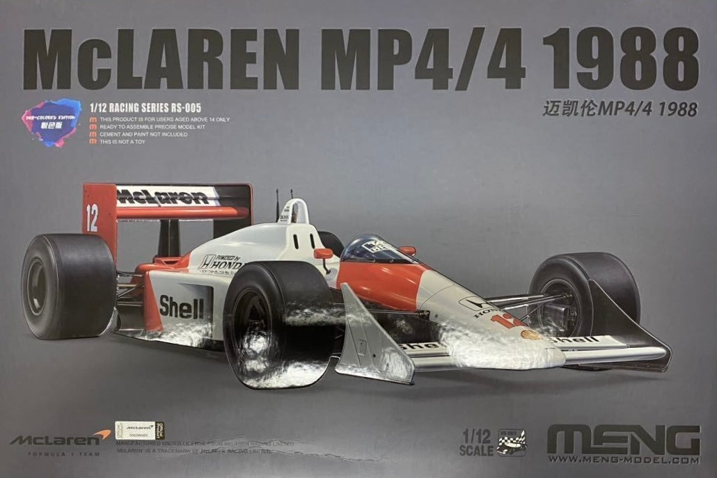 Meng Model RS-005 1:12 McLaren MP4/4 1988 (Pre-Coloured Edition)