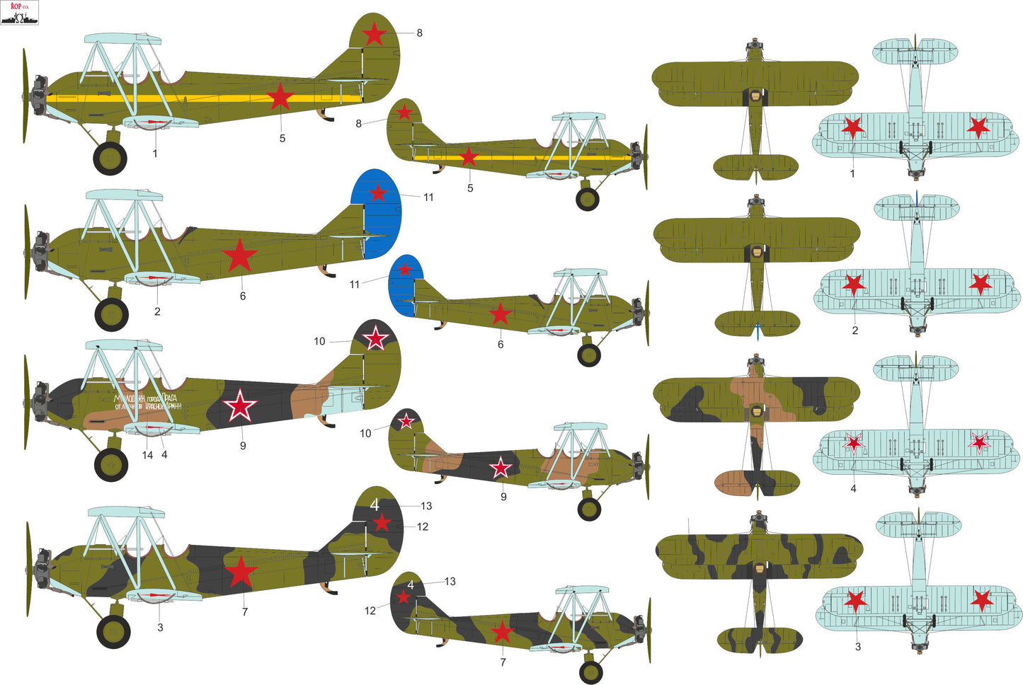 ROP o.s. MNFDL72052 1:72 Polikarpov PO-2/U-2 - Soviet the PO-2 at War Part 3