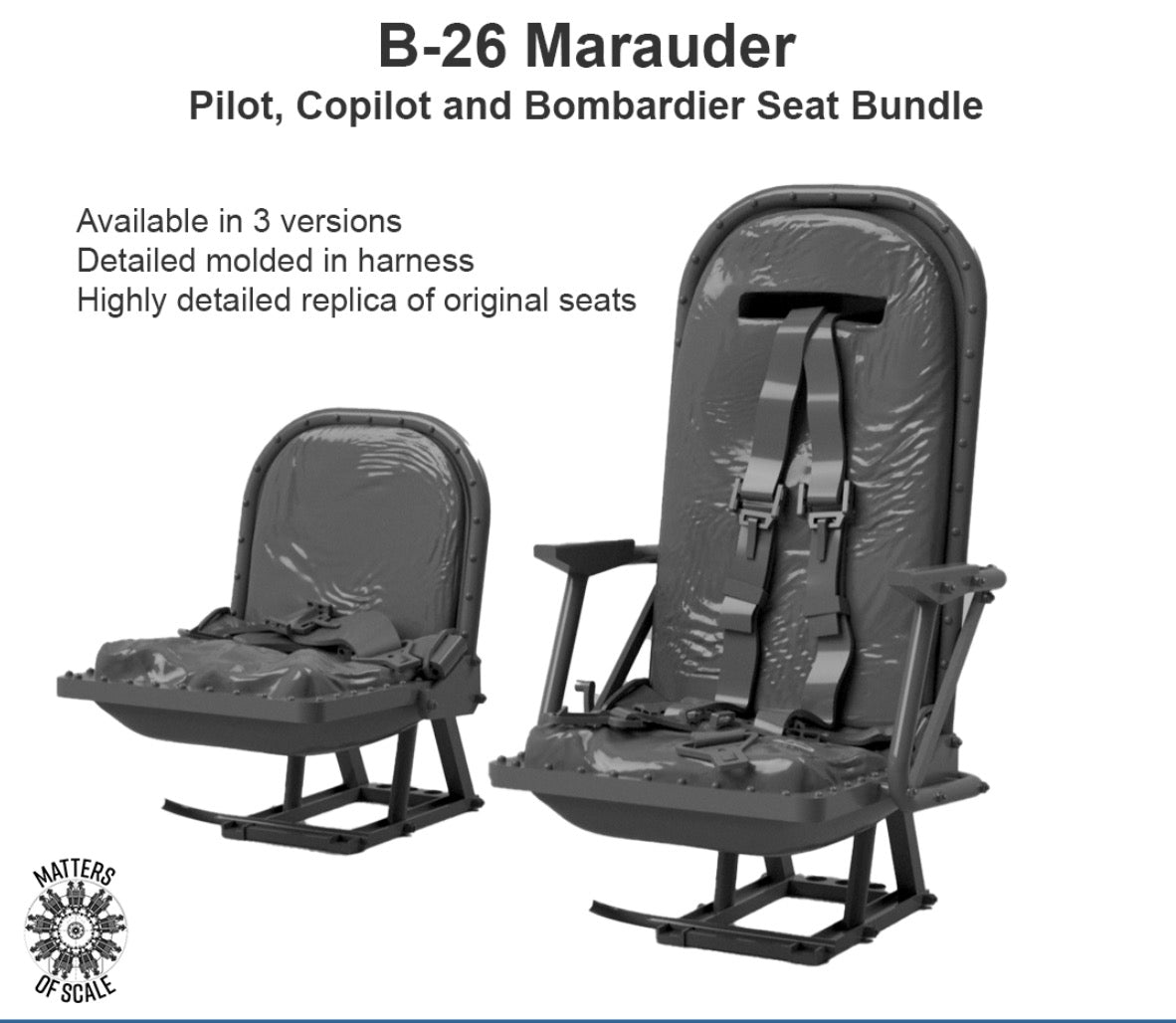 Matters Of Scale 482240 1:48 Seats Bundle for Martin B-26B Marauder