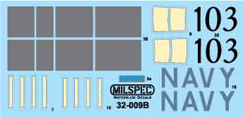Milspec 32009 1:32 Grumman F-14B Tomcat VF-143 'Pukin' Dogs 2001