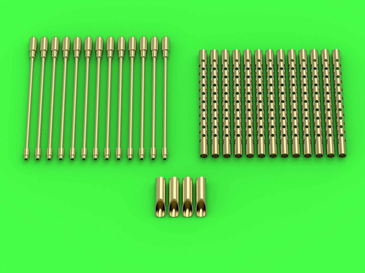 Master 48-138 1:48 B-17F/B-17G Flying Fortress - machine gun set - Browning M2 aircraft .50 caliber barrels with flash hiders
