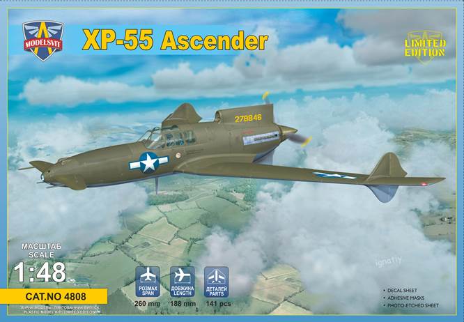 Modelsvit 4808 1:48 Curtiss-Wright XP-55 Ascender