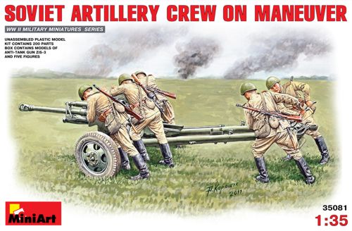 MiniArt 35081 1:35 Soviet Artillery Crew on Maneuvere