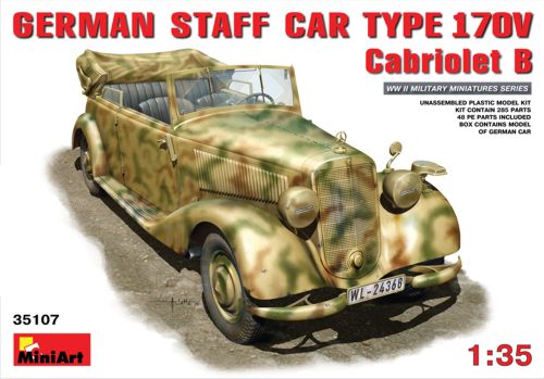 MiniArt 35107 1:35 German STAFF CAR Type 170V Cabriolet B