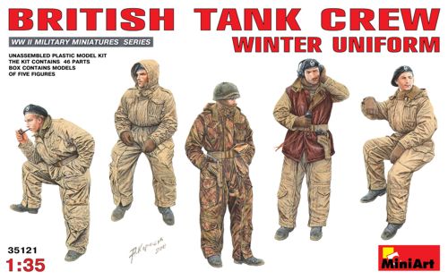 MiniArt 35121 1:35 British Tank Crew in Winter Uniforms