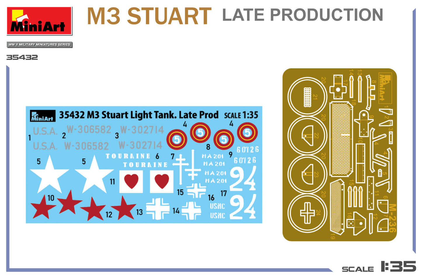 MiniArt 35432 1:35 M3 Stuart Late Production