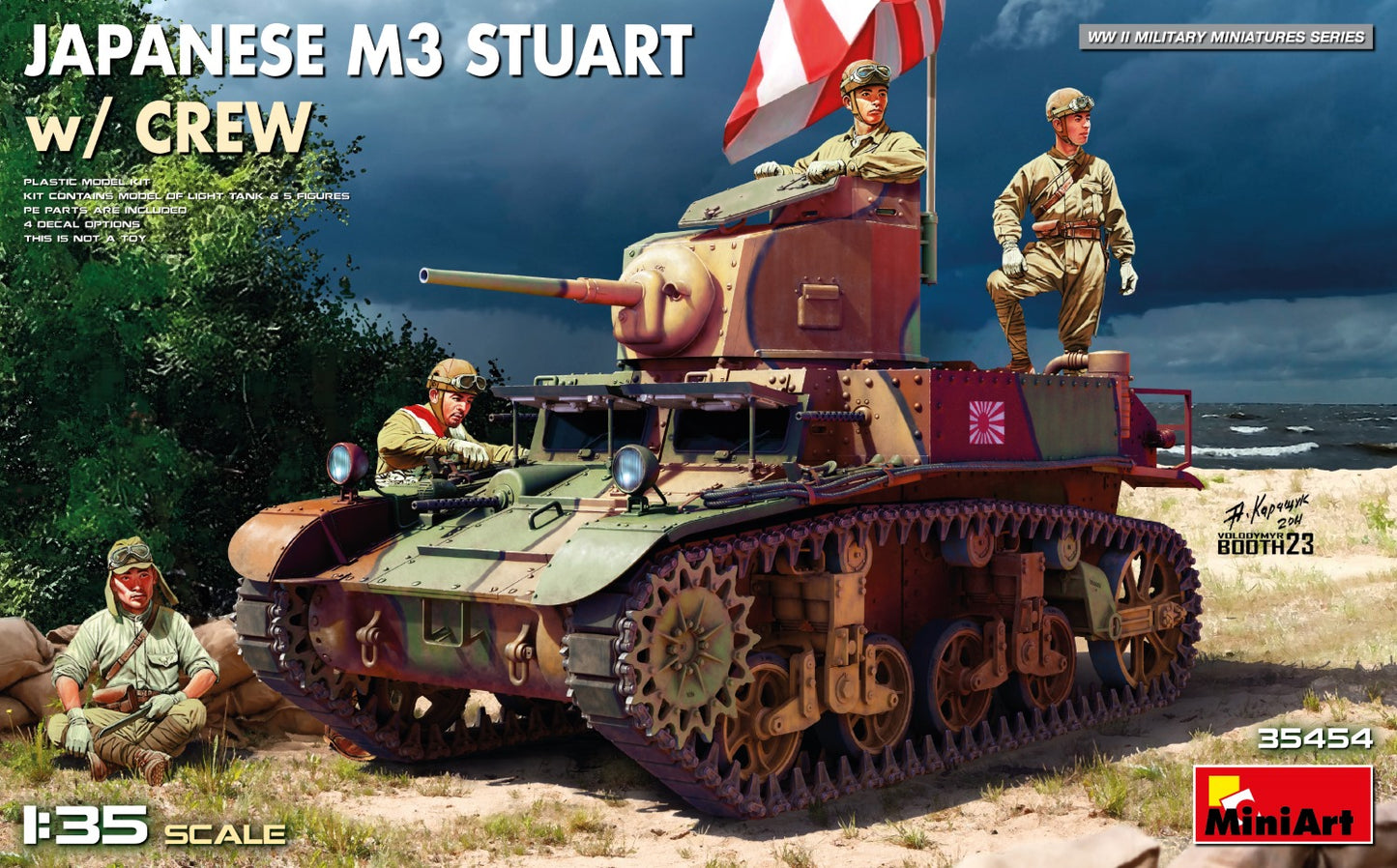 MiniArt 35454 1:35 Japanese M3 Stuart with Crew.