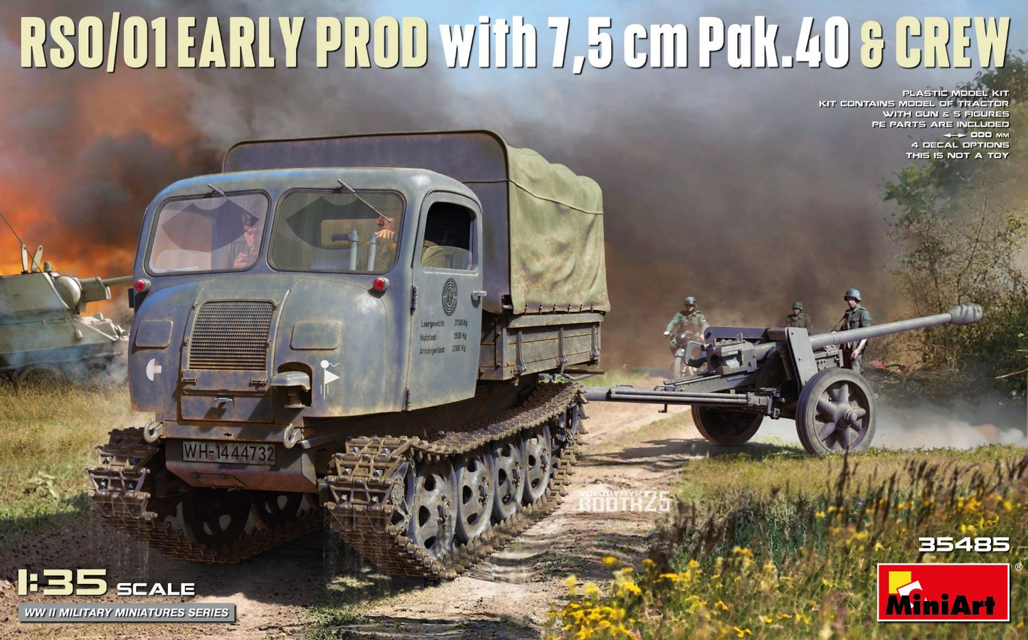 MiniArt 35485 1:35 RSO/01 Early Prod. with 7,5 cm Pak.40 & Crew