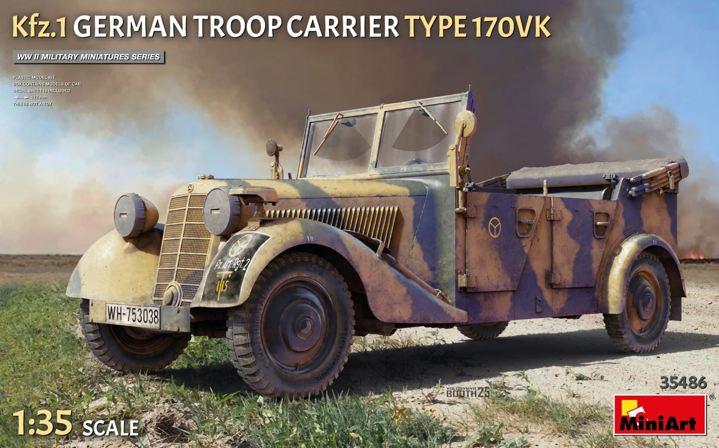MiniArt 35486 1:35 Kfz.1 German Troop Carrier Type 170VK