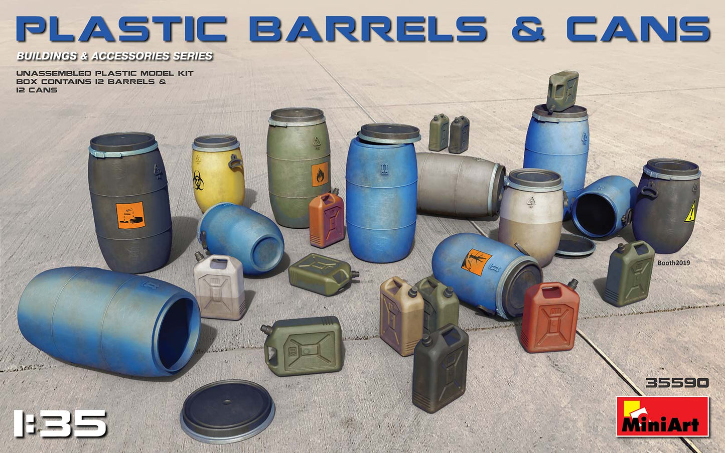 MiniArt 35590 1:35 Plastic Barrels & Cans