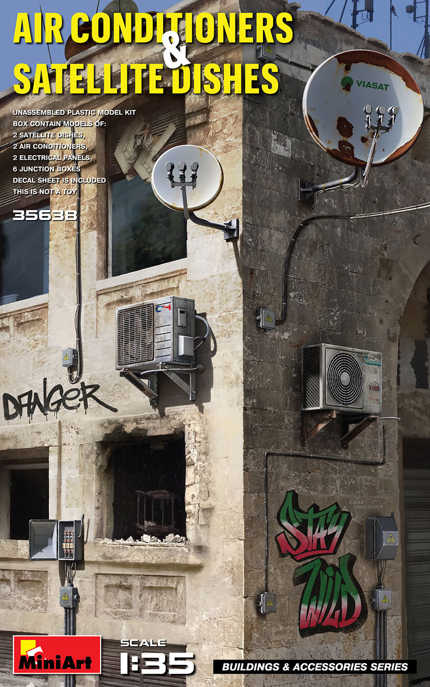 MiniArt 35638 1:35 Air conditioners & Satellite Dishes