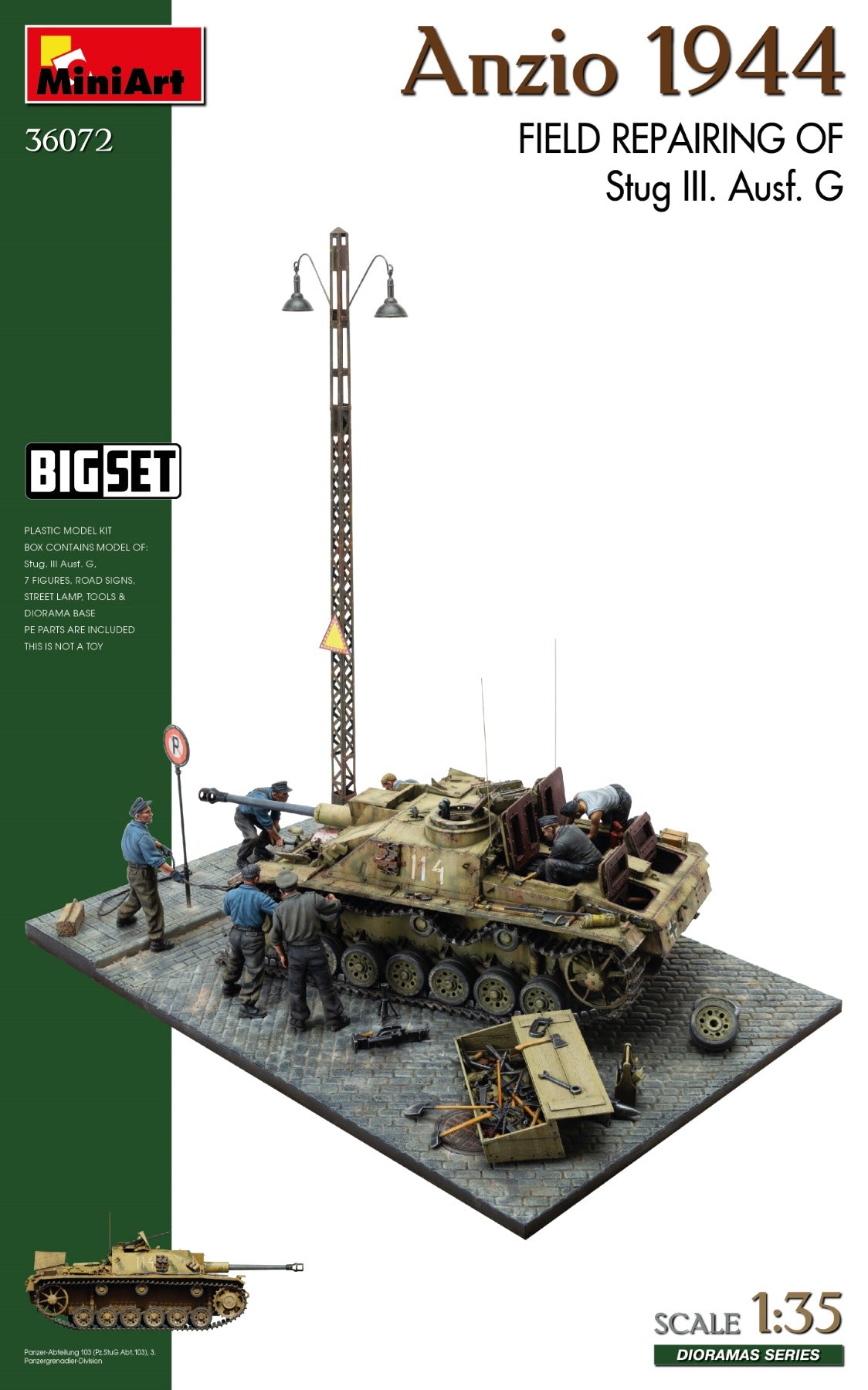 MiniArt 36072 1:35 Anzio 1944 Field Repairing of Stug.III. Ausf.G (Big Set)