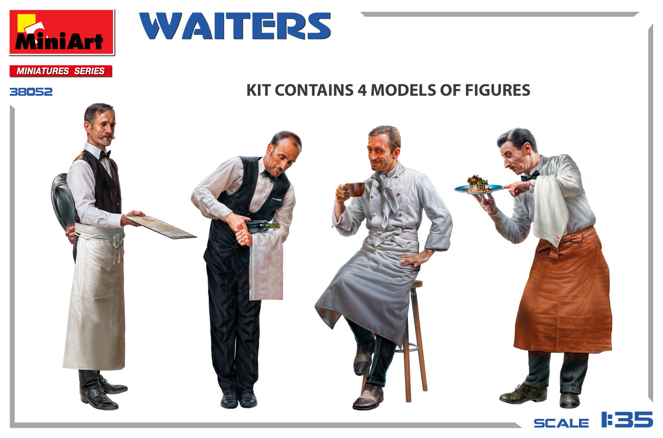 Mini Art 38052 1:35 Restaurant and Cafe Waiters
