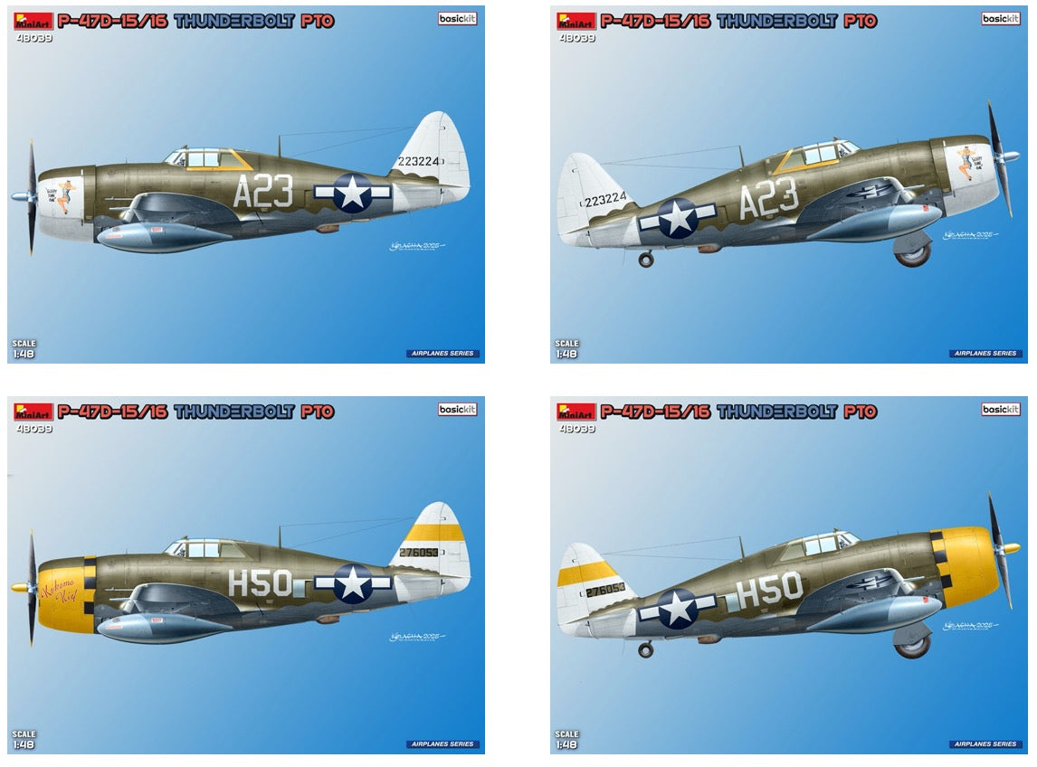 MiniArt 48039 1:48 Republic P-47D-15RA Thunderbolt, Basic Kit