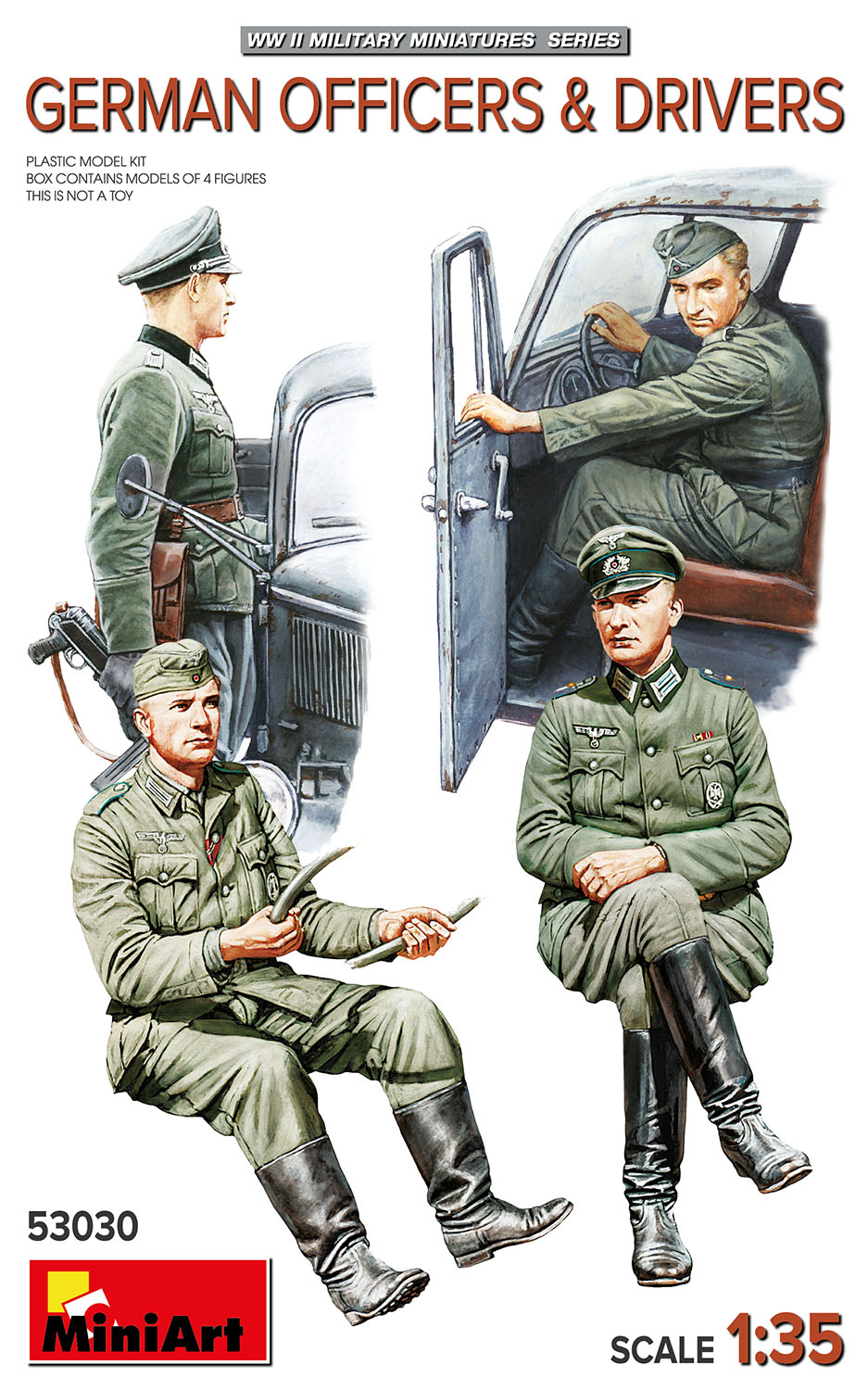 MiniArt 53030 1:35 German WWII Officers & Drivers