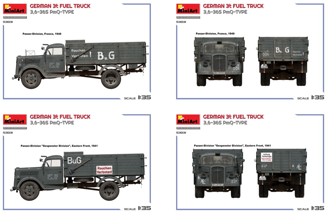 MiniArt 53031 1:35 German 3t Fuel Truck 3,6-36S PmQ-Type